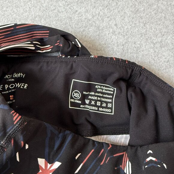 Sweaty Betty The Power Leggings Black Blue Brown Aztec‎ Print Athletic Womens XS - Picture 4 of 14